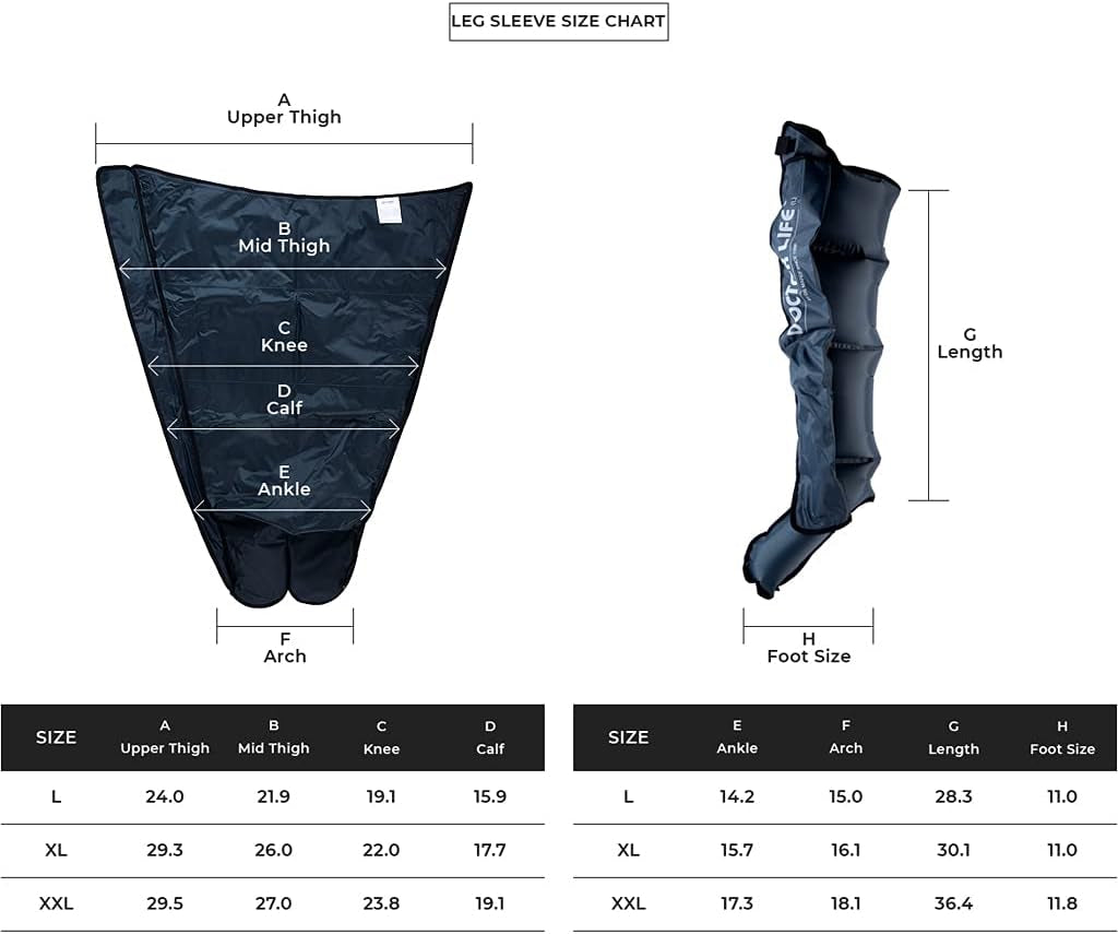 Lx9Max - Sequential Air Compression Recovery System : Device + Legs (L)