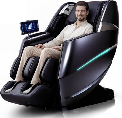 4D Massage Chair Full Body Zero Gravity Oversize Recliner with Body Scan