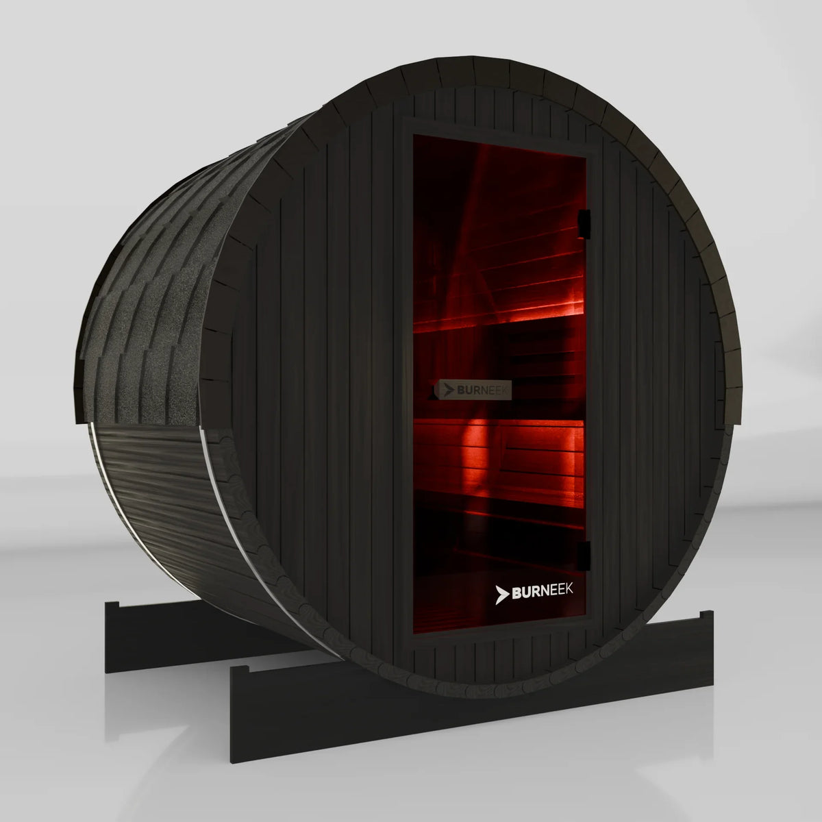 Burneek® Basalt: 2-Person Outdoor Barrel Sauna