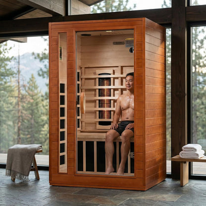 DYNAMIC SAUNAS Cordoba Full Spectrum Infrared Sauna with Red Light Therapy