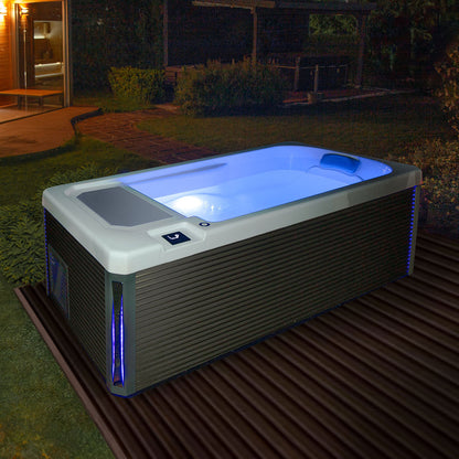 Buenospa Alaska Pro Cold Plunge Tub with Chiller/Heater – 1 Person, 140 Gallon, Plug & Play (WM00851)