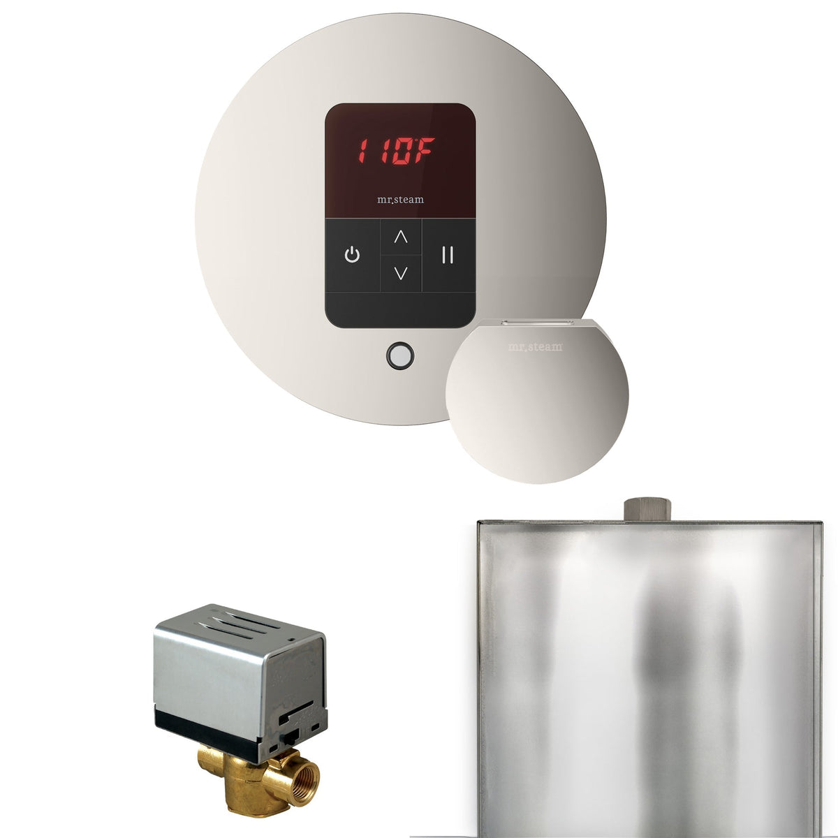 Mr. Steam Basic Butler Steam Shower Control Package with iTempo Control and Steamhead