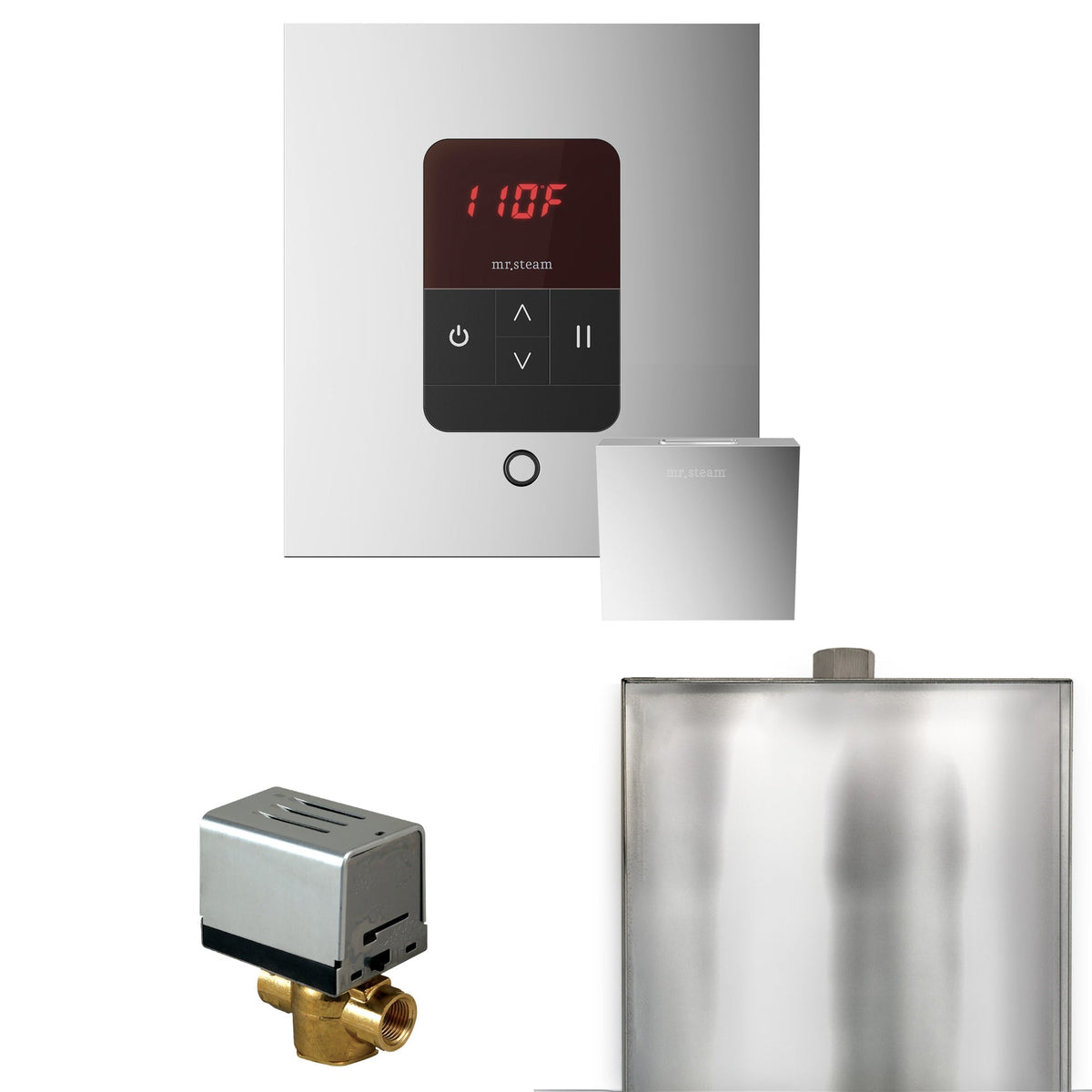 Mr. Steam Basic Butler Steam Shower Control Package with iTempo Control and Steamhead