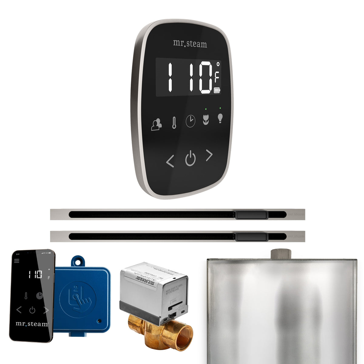 Mr. Steam ButlerFlex Max Steam Shower Control Package with TempoFlex Control and Linear Steamhead