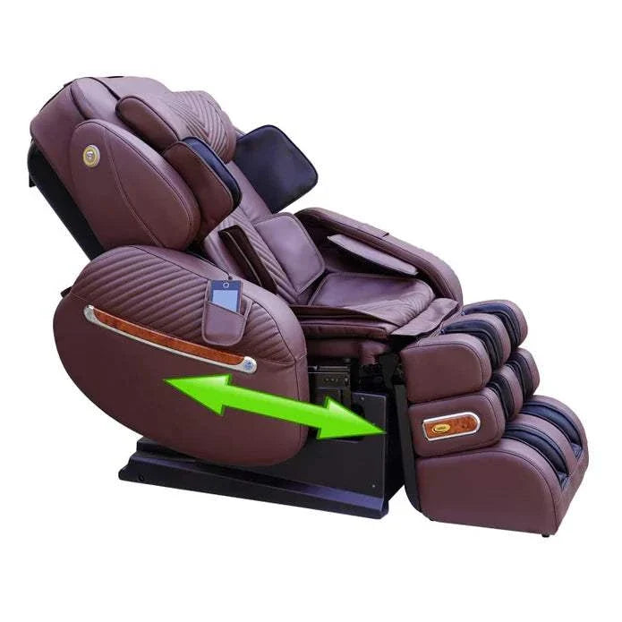 Luraco iRobotics 9 Max Plus Special Edition Massage Chair, Made in USA, with Dual 3D Rollers, Split L-Track, 100 Air Cells, Powered Armrests, and Full Leather