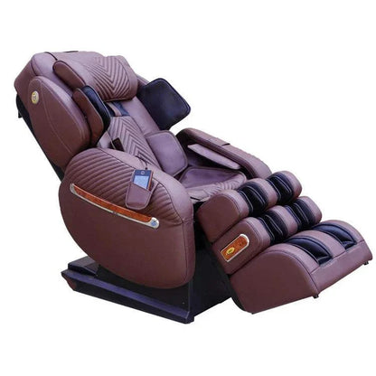 Luraco iRobotics 9 Max Plus Special Edition Massage Chair, Made in USA, with Dual 3D Rollers, Split L-Track, 100 Air Cells, Powered Armrests, and Full Leather