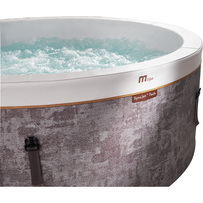 MSpa Cocoon-ECO Verto Series Rigid Foam Hot Tub – 6 Person, 224 Gallon, 138 Air Jets, UVC and App Control (F-CO063WE)
