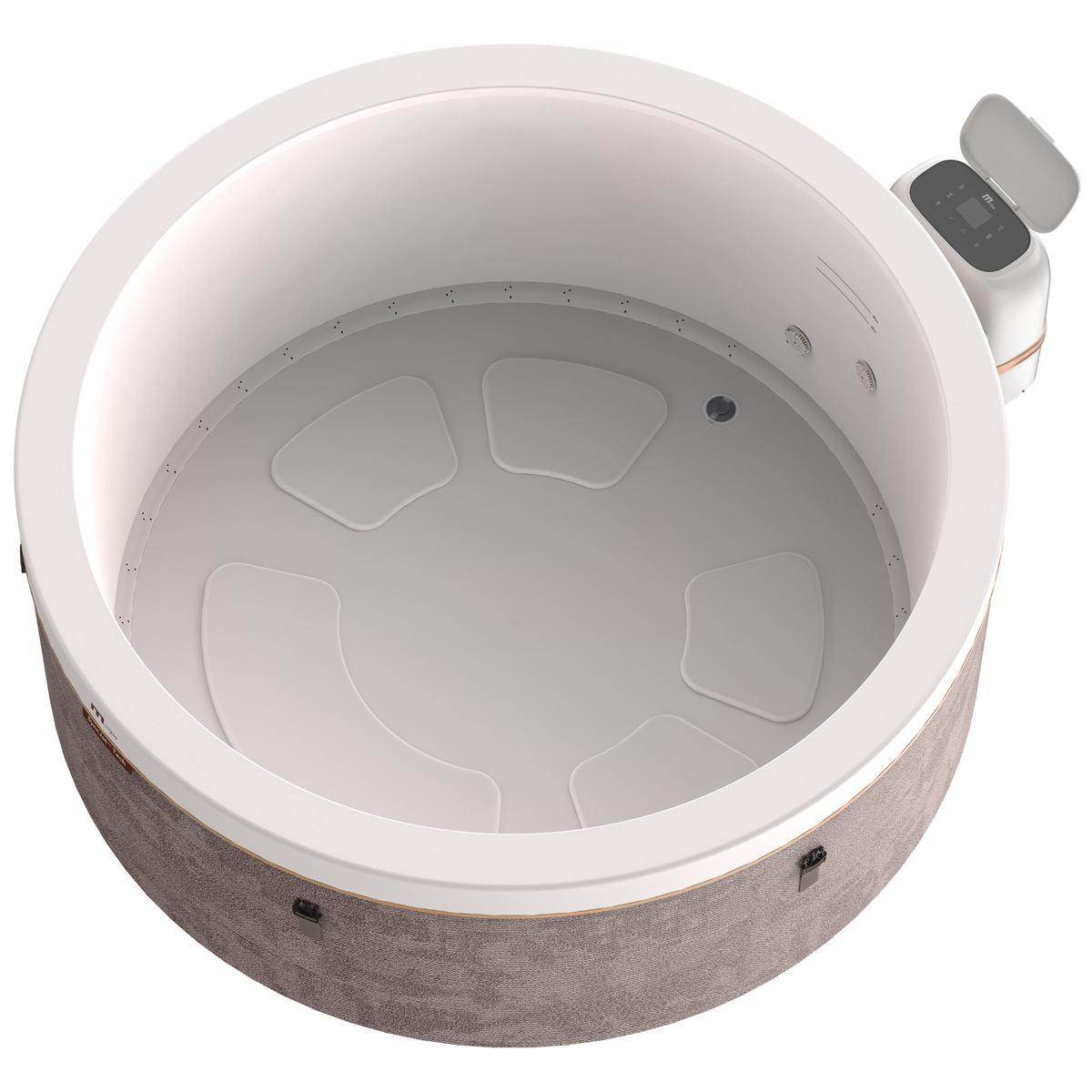 MSpa Cocoon-ECO Verto Series Rigid Foam Hot Tub – 6 Person, 224 Gallon, 138 Air Jets, UVC and App Control (F-CO063WE)