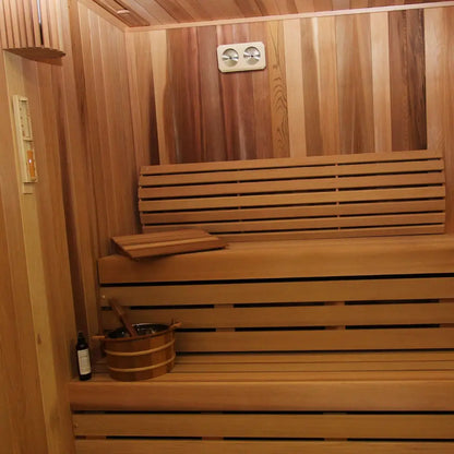 Carbon Smart Saunas - 6' x 6' x 8' - by Finnish Sauna Builders
