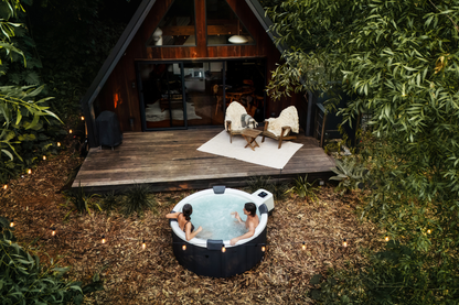MSpa Denver Frame Series Rigid Hot Tub – 6 Person, 256 Gallon, 130 Air Jets Plus Hydro Jets, OLED Touchscreen and LED Lighting (F-DE066W)