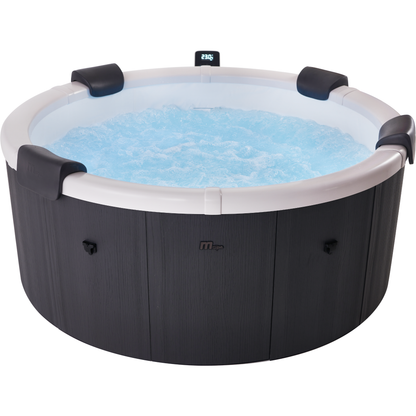 MSpa Denver Frame Series Rigid Hot Tub – 6 Person, 256 Gallon, 130 Air Jets Plus Hydro Jets, OLED Touchscreen and LED Lighting (F-DE066W)