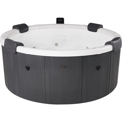 MSpa Denver Frame Series Rigid Hot Tub – 6 Person, 256 Gallon, 130 Air Jets Plus Hydro Jets, OLED Touchscreen and LED Lighting (F-DE066W)
