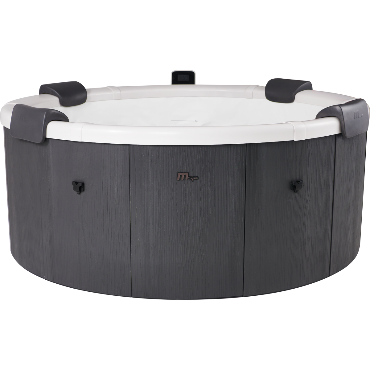 MSpa Denver Frame Series Rigid Hot Tub – 6 Person, 256 Gallon, 130 Air Jets Plus Hydro Jets, OLED Touchscreen and LED Lighting (F-DE066W)