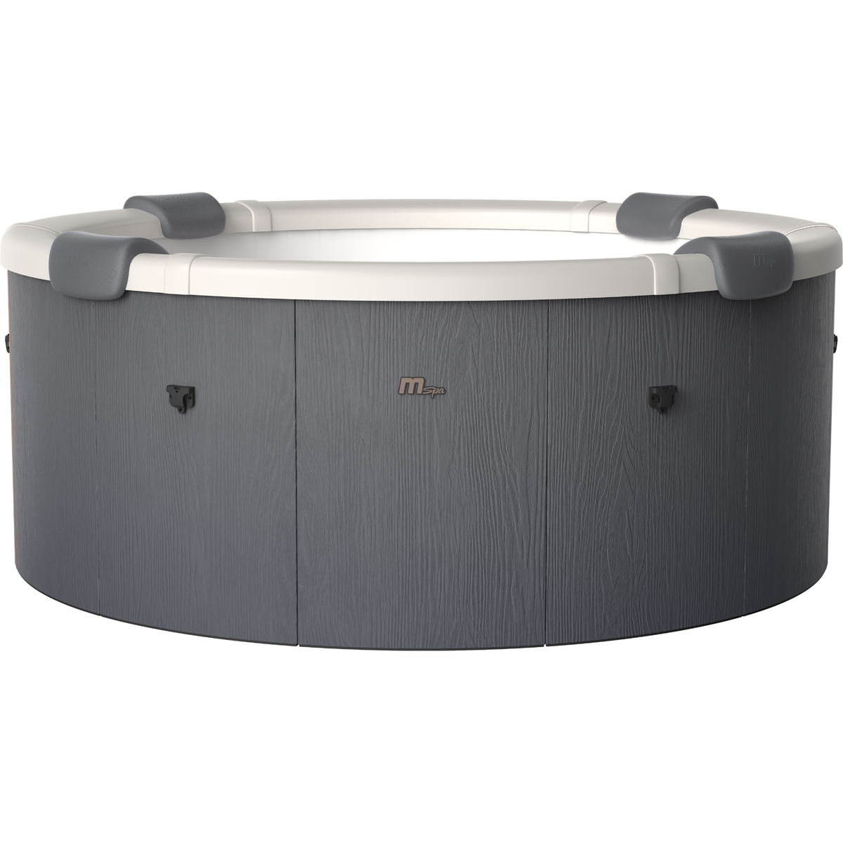 MSpa Denver Frame Series Rigid Hot Tub – 6 Person, 256 Gallon, 130 Air Jets Plus Hydro Jets, OLED Touchscreen and LED Lighting (F-DE066W)