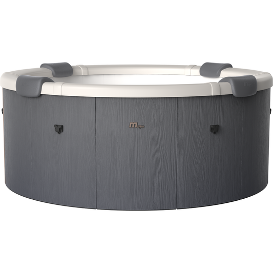 MSpa Denver Frame Series Rigid Hot Tub – 6 Person, 256 Gallon, 130 Air Jets Plus Hydro Jets, OLED Touchscreen and LED Lighting (F-DE066W)