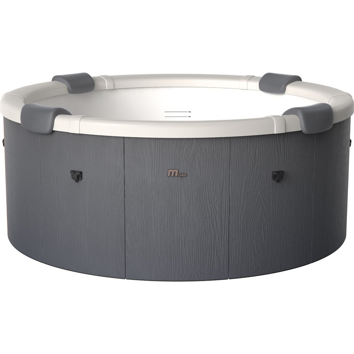 MSpa Denver Frame Series Rigid Hot Tub – 6 Person, 256 Gallon, 130 Air Jets Plus Hydro Jets, OLED Touchscreen and LED Lighting (F-DE066W)