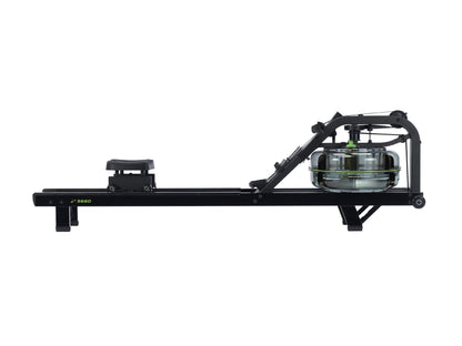Dynamic Fluid Fitness S660 Forge Water Rowing Machine, 5-Level Twin Tank Fluid Resistance, Bluetooth Performance Monitor, Belt Drive, 330 lb Capacity