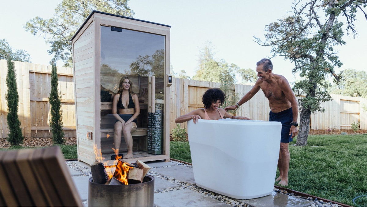 Plunge Sauna Mini — 2-Person Traditional Cedar Sauna