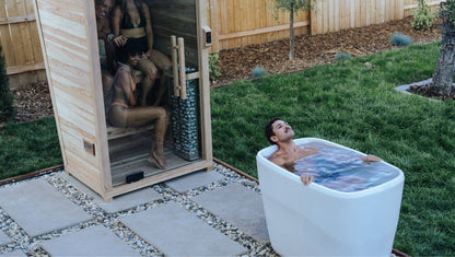 Plunge Sauna Mini — 2-Person Traditional Cedar Sauna