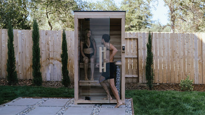 Plunge Sauna Mini — 2-Person Traditional Cedar Sauna