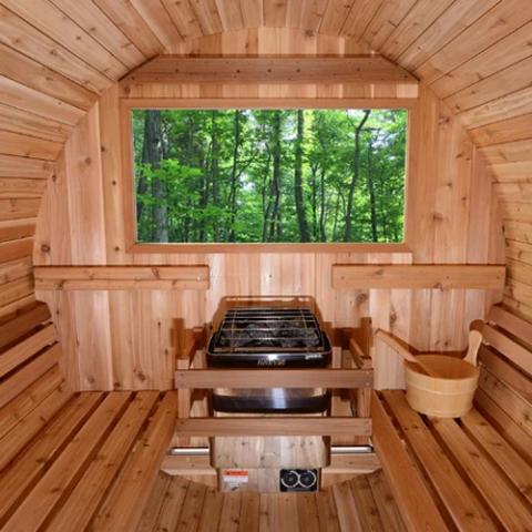 Harvia KIP60B JH60B2401 KIP Series 6kW Stainless Steel Sauna Heater at 240V 1PH with Built-In Time and Temperature Controls Stainless Steel