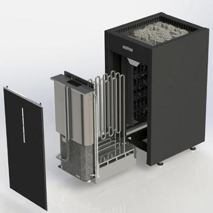 Harvia HL11U1SA Virta Combi Series 10.5kW Sauna Heater at 240V 1PH Black