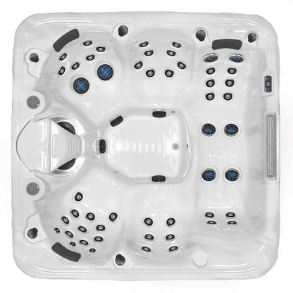 Buenospa Hollywood Spa 5-Person Hot Tub – 51 Jets, Gecko Colour Touchscreen, Built-In Audio and Lighting Waterfall (WM00840)