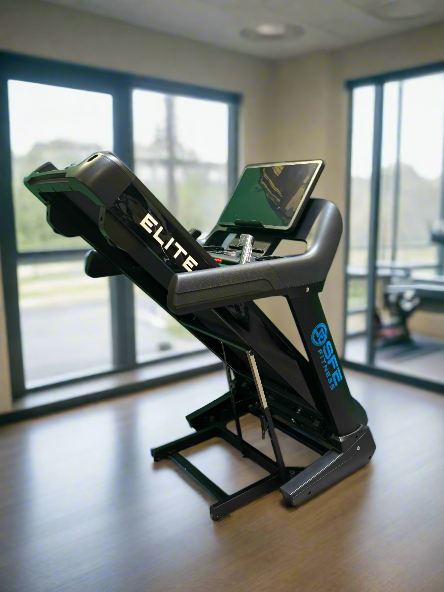 SFE Treadmill Elite Pro – Folding Running Treadmill, 15% Incline, 350 lb Capacity