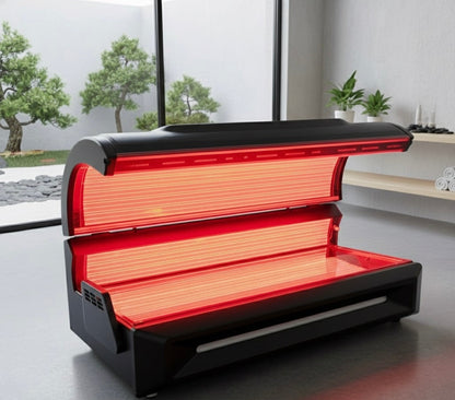 Protocol⁴ P6 Capsule Full-Body LED Light Bed, 41,600 LEDs, 6 Wavelengths 450–940 nm Blue, Green, Red and Near-Infrared with Independent Control, Touchscreen, Bluetooth Audio, 89.5 x 48.5 x 44 in.