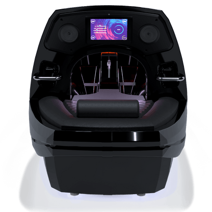 InfraStar Bike — Upright Infrared Vacuum Cycling Capsule, Vacuum + Infrared + Cryo
