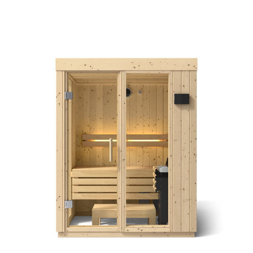 KOHLER C1 Traditional Indoor Sauna, Scandinavian Spruce — 2, 3 or 5 Person, Floor Optional