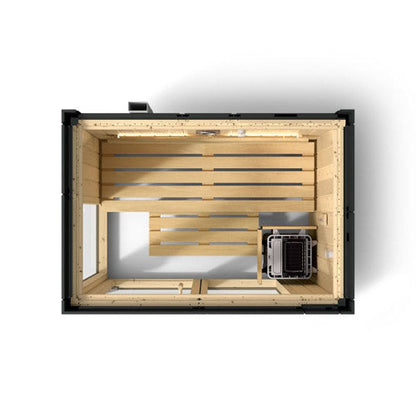 Title: KOHLER C1 Traditional Indoor Sauna — 2, 3 or 5 Person, Graphite Grey, Floor Optional