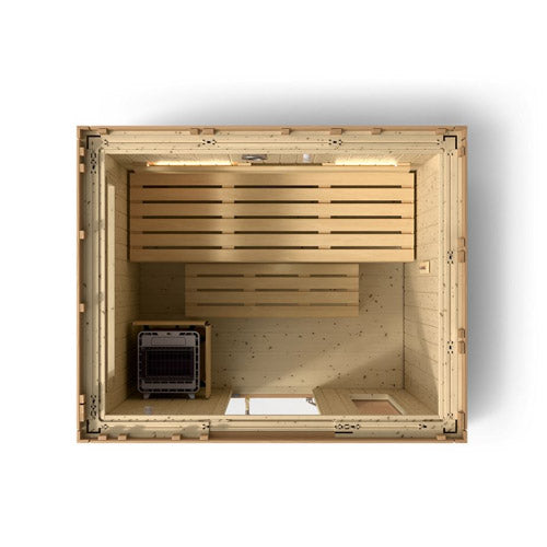 KOHLER C2 Traditional Outdoor Sauna, Douglas Fir — 3, 5 or 6 Person
