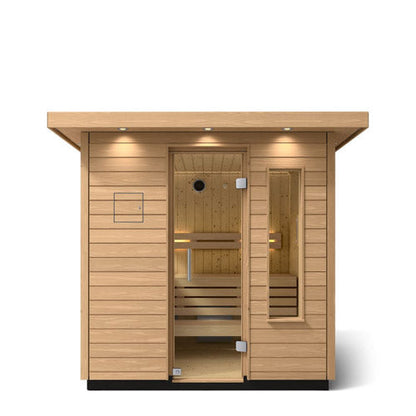 KOHLER C2 Traditional Outdoor Sauna, Douglas Fir — 3, 5 or 6 Person