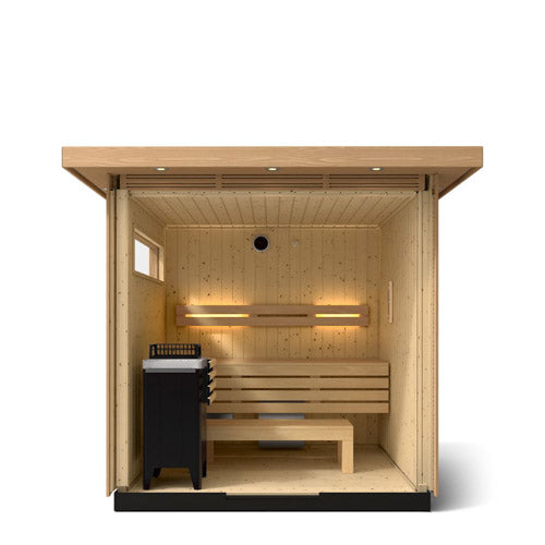 KOHLER C2 Traditional Outdoor Sauna, Douglas Fir — 3, 5 or 6 Person