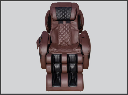 Luraco Model 3 Hybrid SL Massage Chair, Made in USA, with 3D Rollers, Split L-Track, 100 Air Cells, Full-Body Stretch, and Full Leather