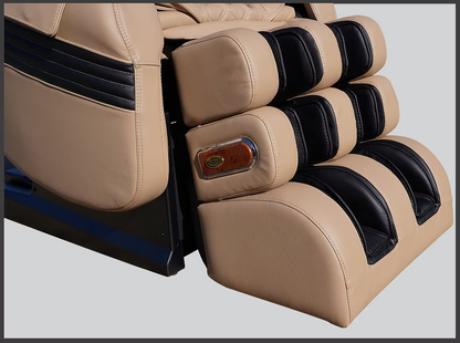 Luraco Model 3 Hybrid SL Massage Chair, Made in USA, with 3D Rollers, Split L-Track, 100 Air Cells, Full-Body Stretch, and Full Leather