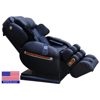 Luraco iRobotics 9 Max Plus Royal Edition Massage Chair, Made in USA, with 18K Gold Appointments, Dual 3D Rollers, Split L-Track, 100 Air Cells, and Full Leather