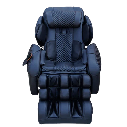 Luraco iRobotics 9 Max Plus Royal Edition Massage Chair, Made in USA, with 18K Gold Appointments, Dual 3D Rollers, Split L-Track, 100 Air Cells, and Full Leather
