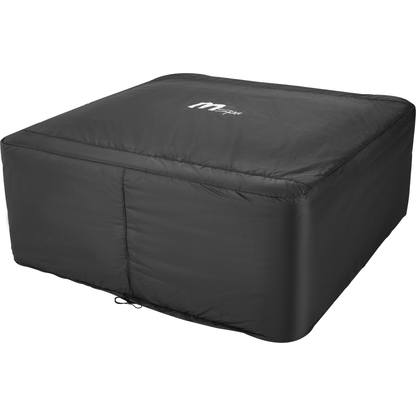 MSpa Oslo Frame Series Square Rigid Hot Tub – 6 Person, 304 Gallon, 140 Air Jets Plus Hydro Jets, UVC and Ozone (F-OS063W)