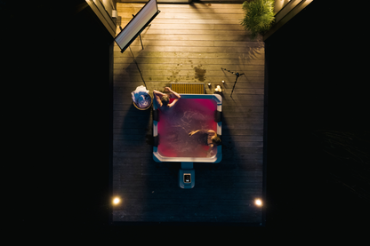 MSpa Oslo Frame Series Square Rigid Hot Tub – 6 Person, 304 Gallon, 140 Air Jets Plus Hydro Jets, UVC and Ozone (F-OS063W)