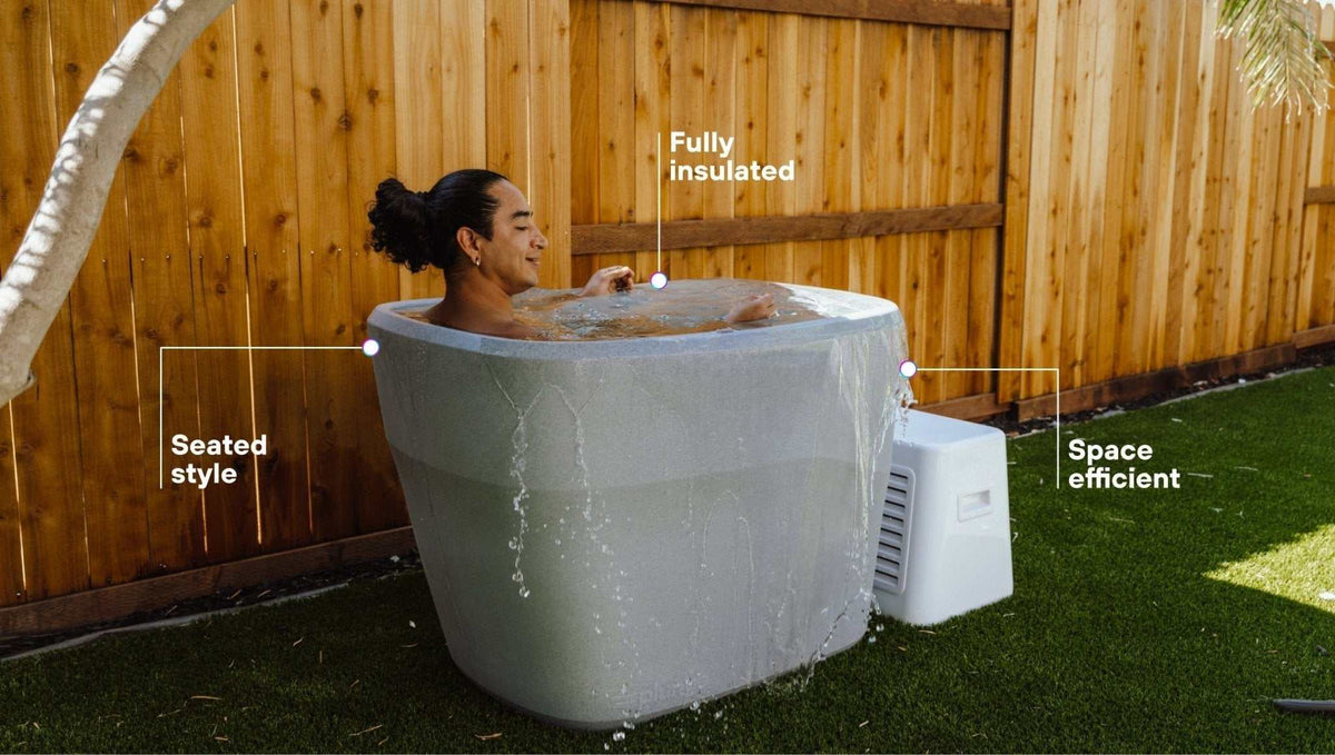 Plunge Pod — Upright Cold Plunge Tub, 37 °F, Standard or Pro Chiller