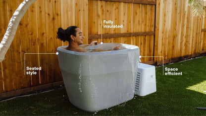 Plunge Pod — Upright Cold Plunge Tub, 37 °F, Standard or Pro Chiller