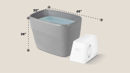 Plunge Pod — Upright Cold Plunge Tub, 37 °F, Standard or Pro Chiller
