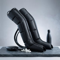 Pneumatic Compression Leg Recovery System Foot Massager for Circulation and Relaxation Calf Massage Reduce Muscle Tension Device — Studio Shot
