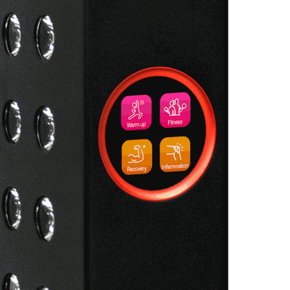 Renew Red Light The Max Panel, 7-Wavelength Red, Near-Infrared and Blue LED Panel, 900 x 5 W LEDs, 450–850 nm, 75 x 24 in. Full-Body Panel with Rolling Floor Stand, Touchscreen and Remote