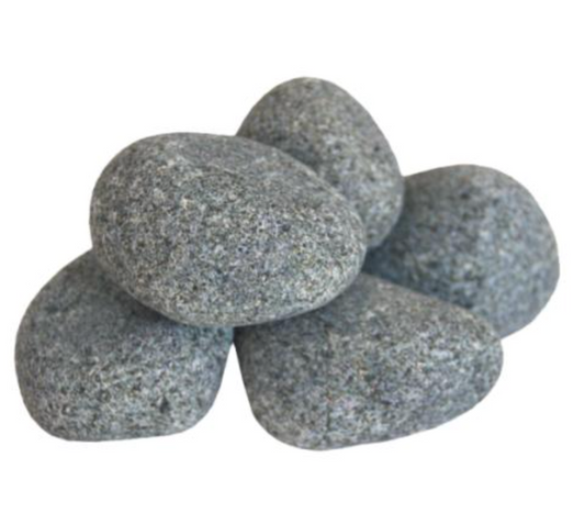 Harvia R-991 Sauna Heater Stones, Rounded Olivine, 5-10cm, 33lbs