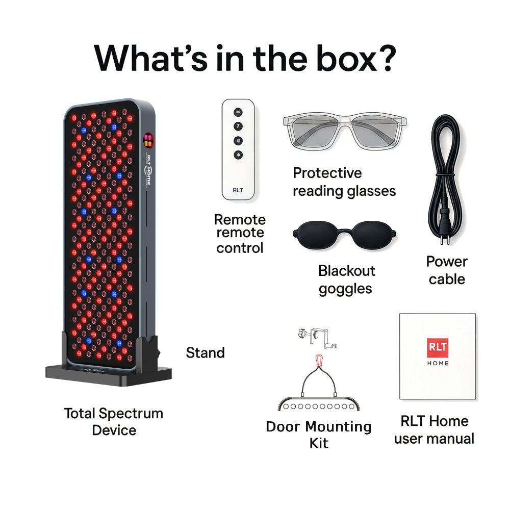 RLT Home Total Spectrum COMPACT Red Light Therapy Panel, 7 Wavelengths, 216 LEDs