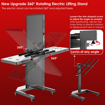 RLT Home Total Spectrum ELITE Full-Body Red Light Therapy Panel with Electric Stand, 7 Wavelengths, 864 LEDs