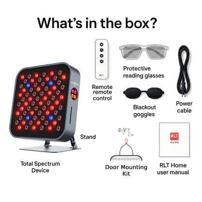RLT Home Total Spectrum MINI Red Light Therapy Panel, 7 Wavelengths, 72 LEDs